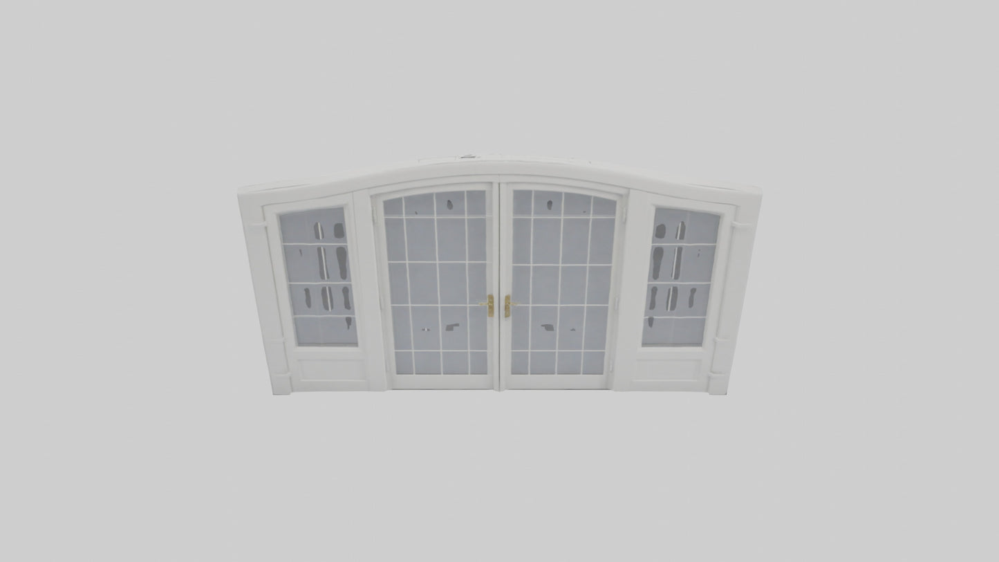 French Door Model VR / AR / low-poly