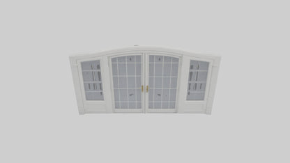 French Door Model VR / AR / low-poly