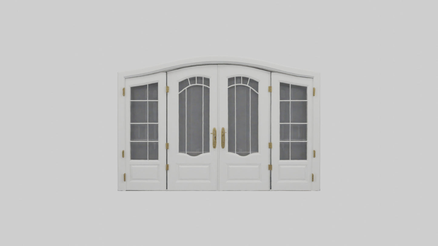French Door Model VR / AR / low-poly