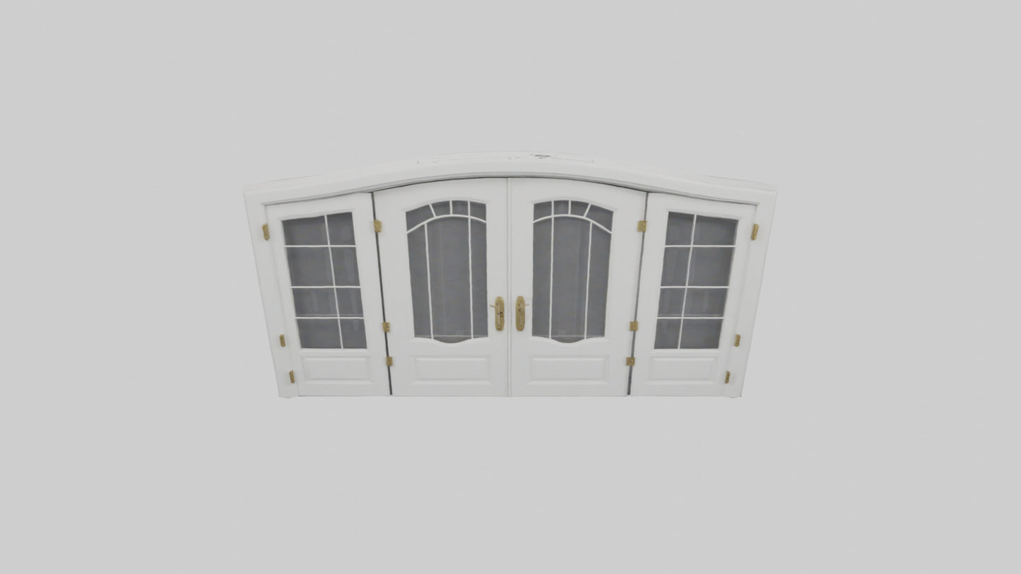 French Door Model VR / AR / low-poly