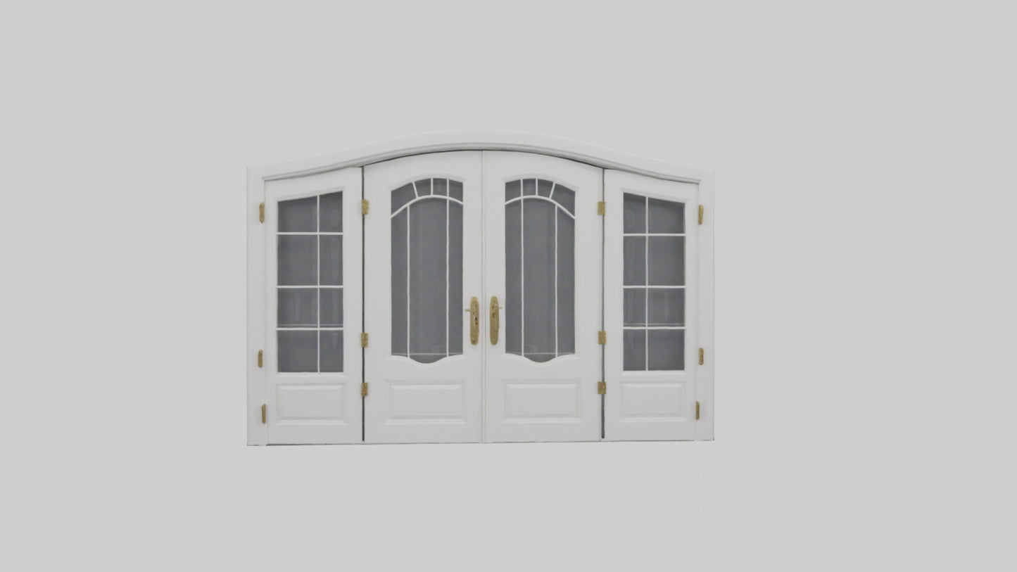 French Door Model VR / AR / low-poly