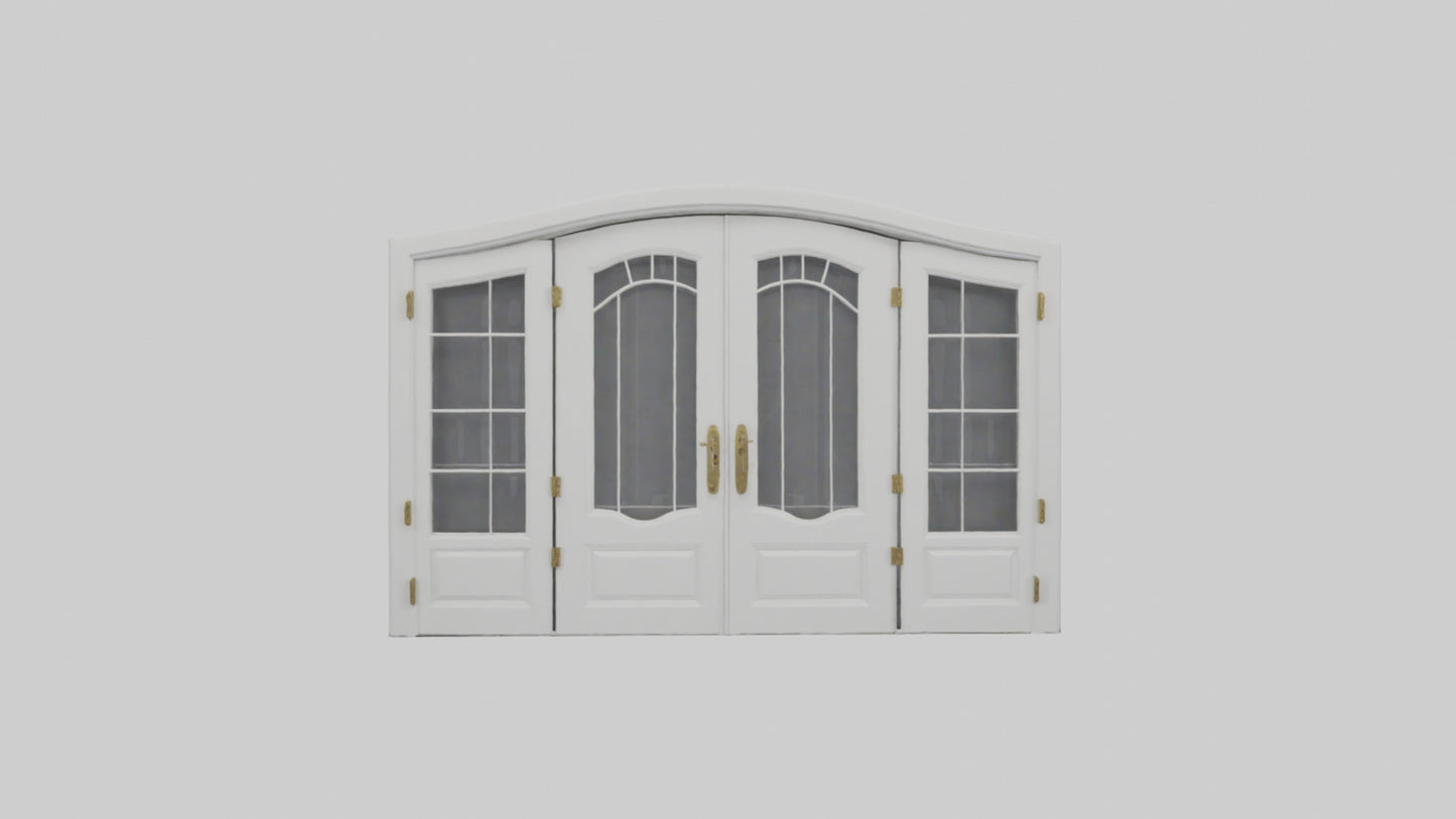 French Door Model VR / AR / low-poly