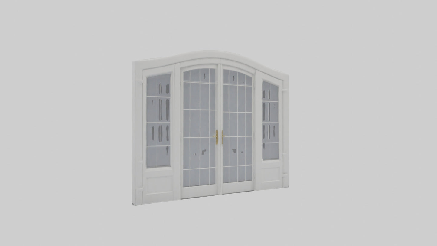 French Door Model VR / AR / low-poly