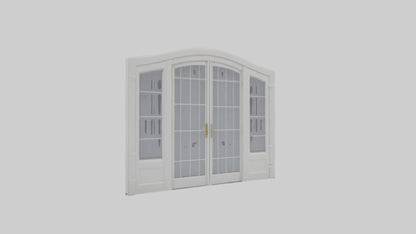 French Door Model VR / AR / low-poly