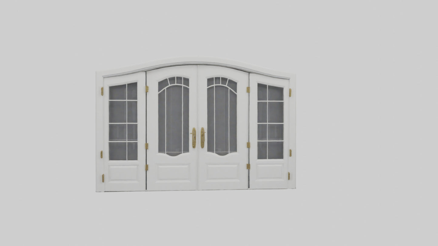 French Door Model VR / AR / low-poly