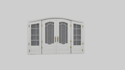 French Door Model VR / AR / low-poly
