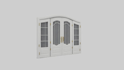 French Door Model VR / AR / low-poly