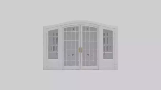 French Door Model VR / AR / low-poly