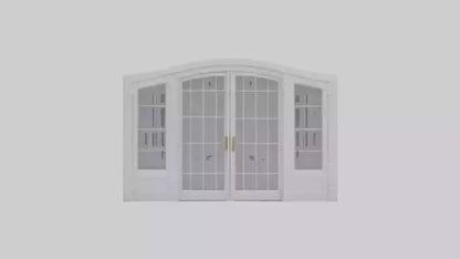 French Door Model VR / AR / low-poly