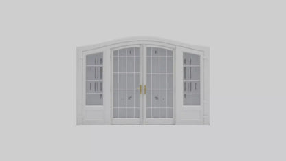 French Door Model VR / AR / low-poly