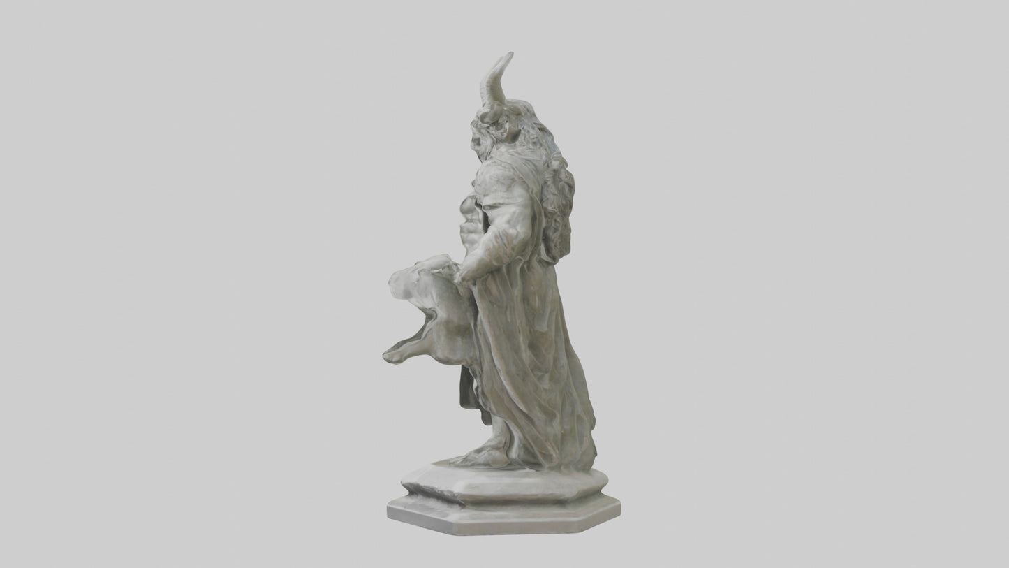 Freyr statue model VR / AR / low-poly