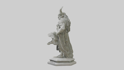 Freyr statue model VR / AR / low-poly