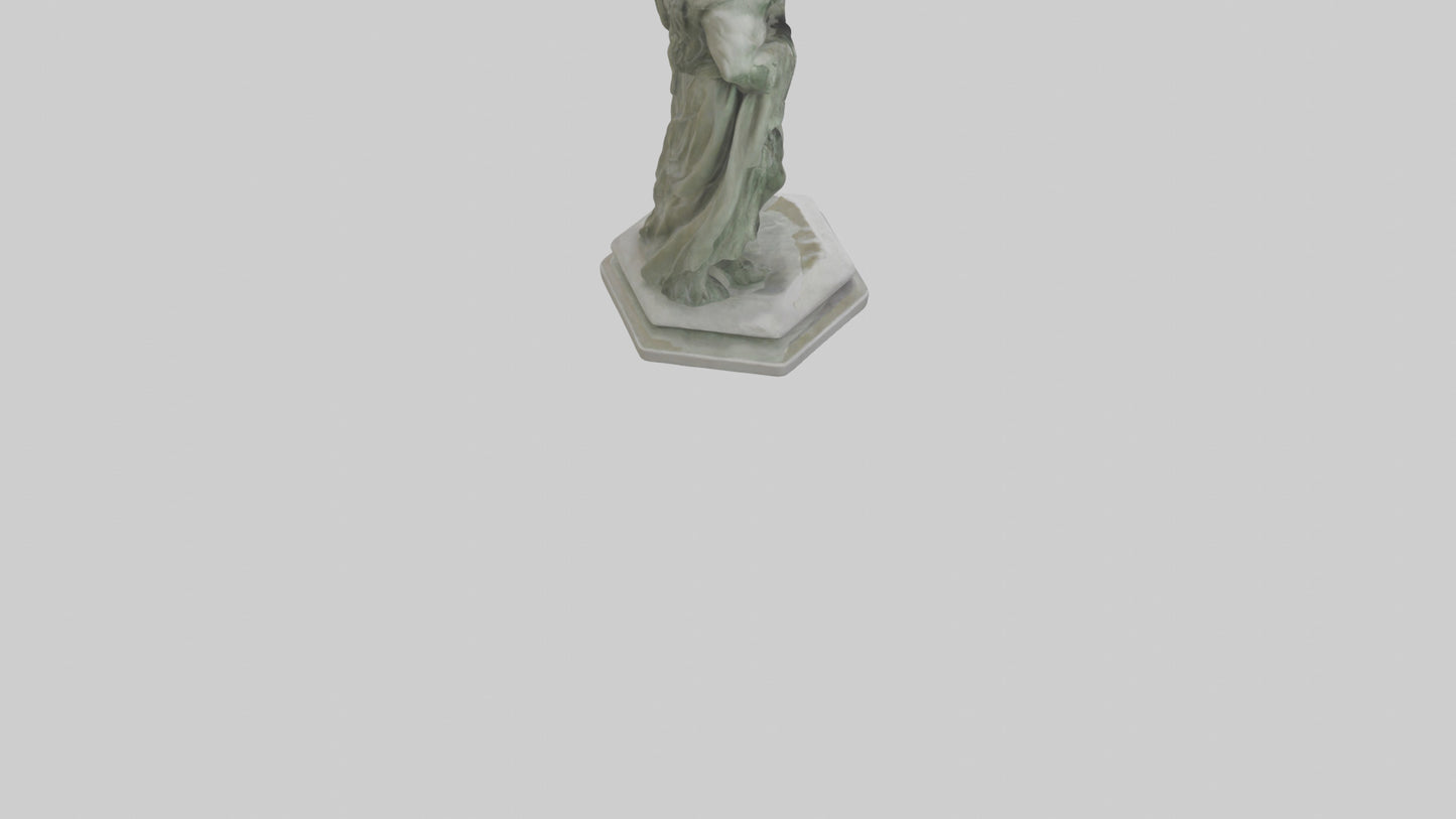 Freyr statue model VR / AR / low-poly