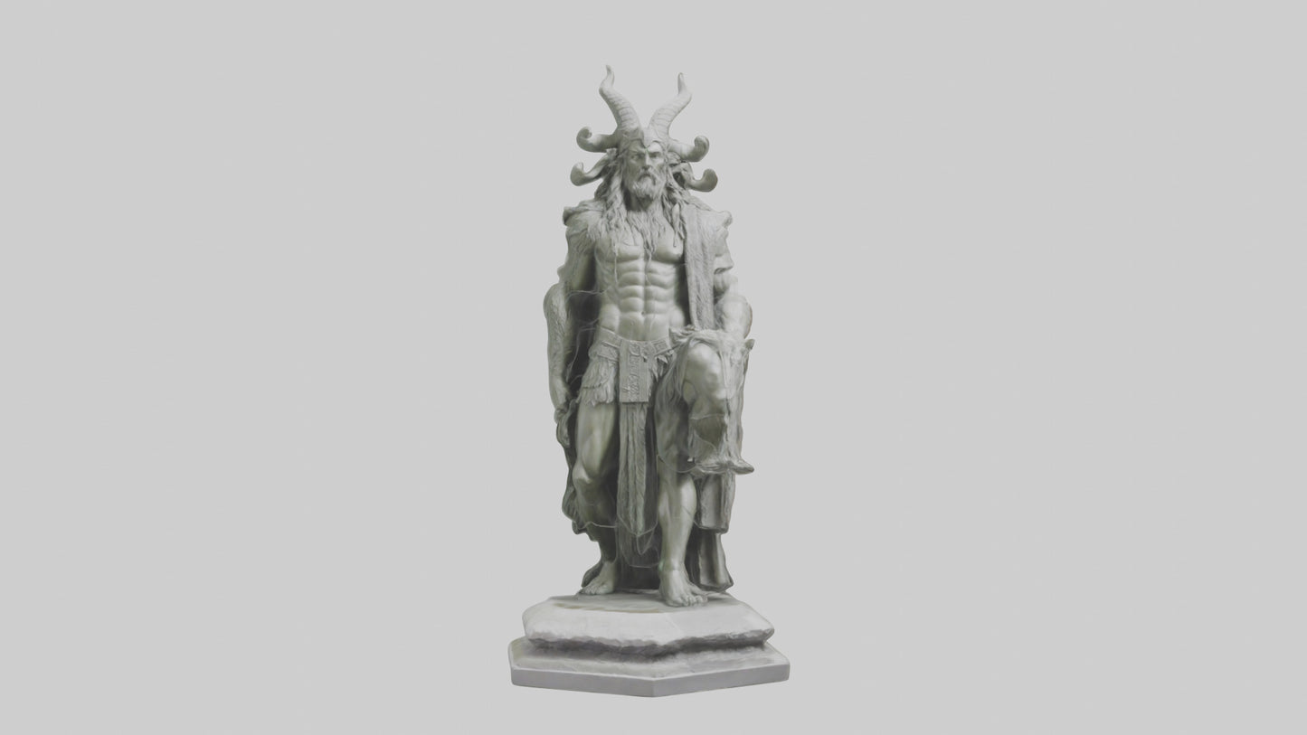 Freyr statue model VR / AR / low-poly