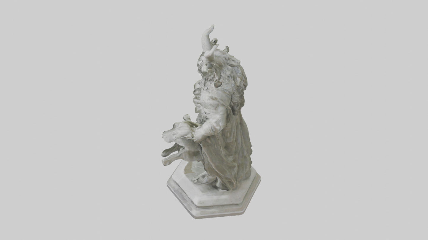 Freyr statue model VR / AR / low-poly