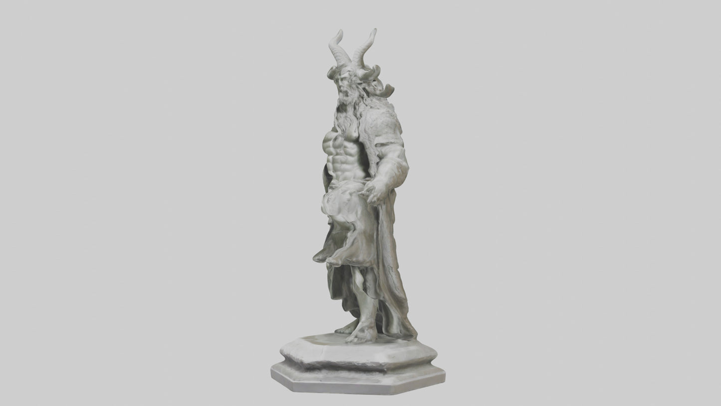 Freyr statue model VR / AR / low-poly