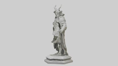 Freyr statue model VR / AR / low-poly