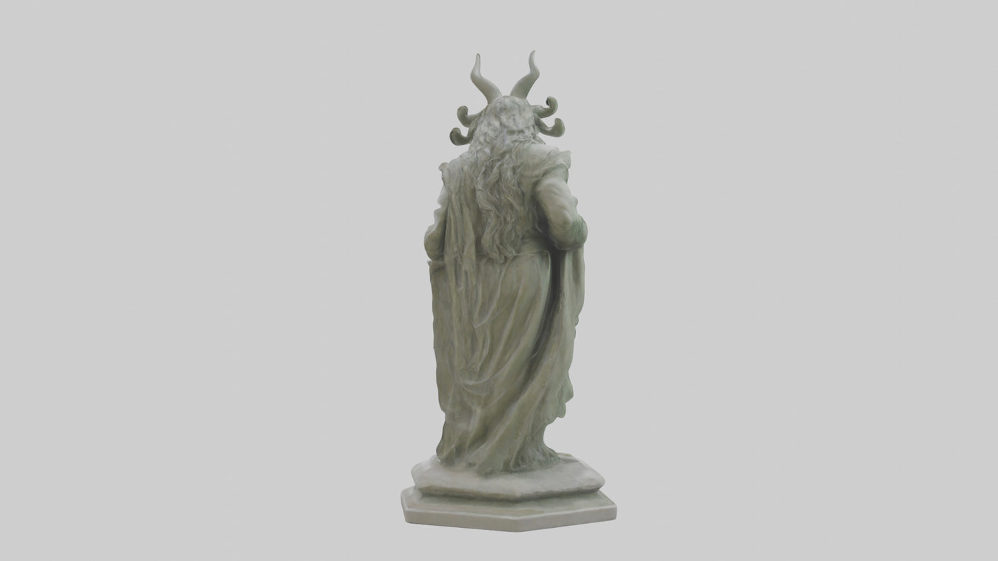Freyr statue model VR / AR / low-poly