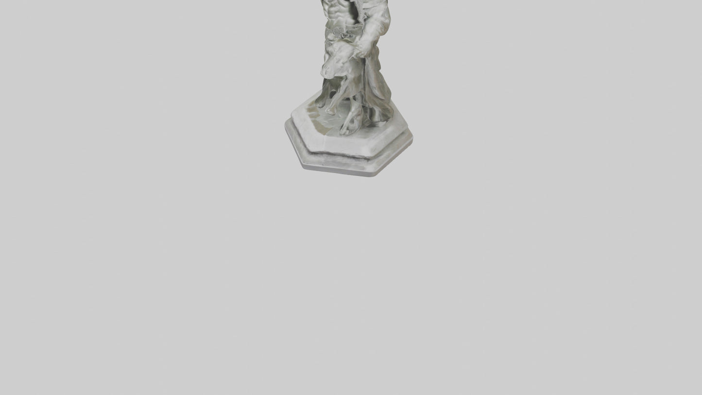 Freyr statue model VR / AR / low-poly