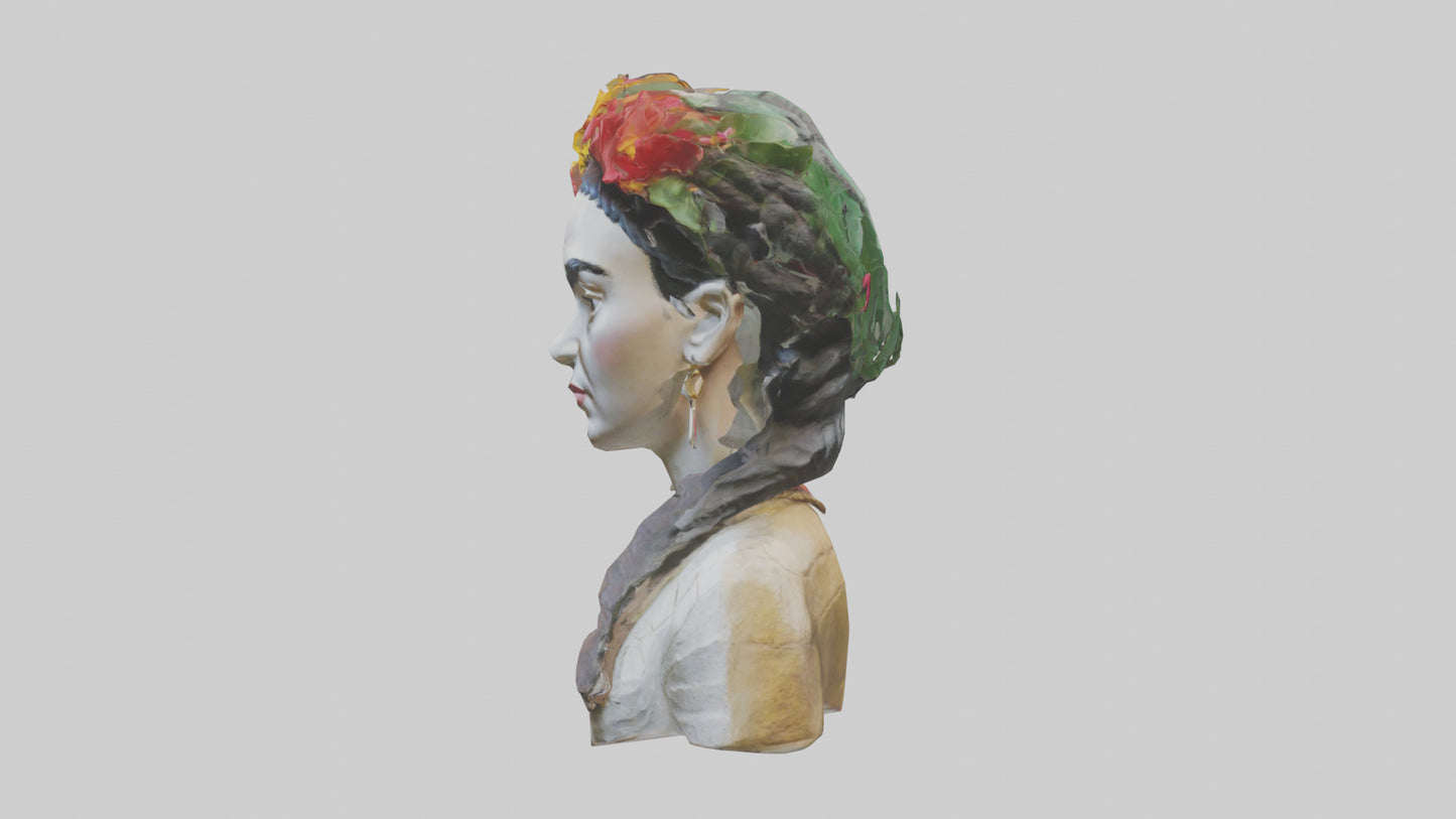 Frida Kahlo statue model 3D model