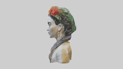 Frida Kahlo statue model 3D model