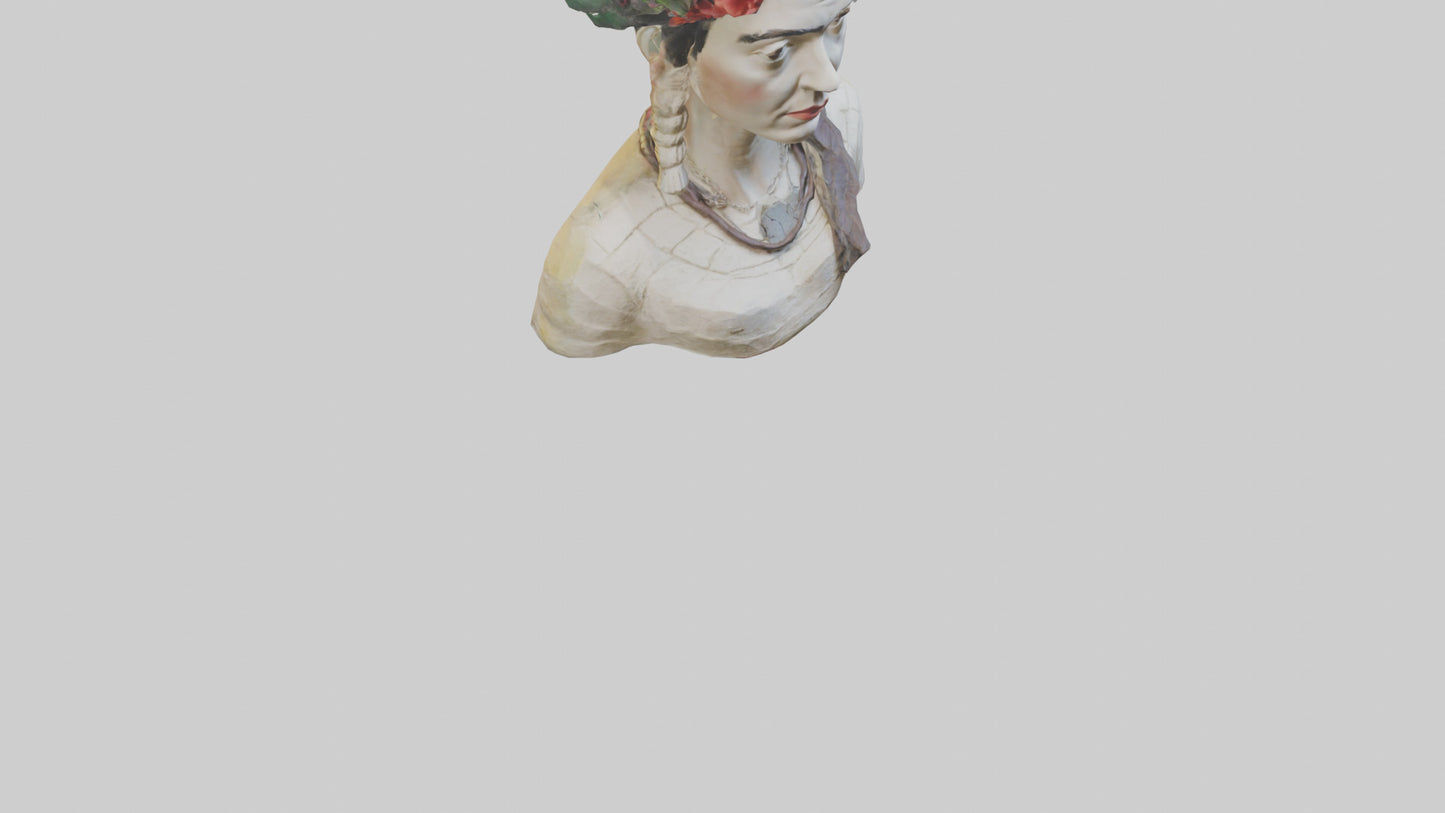 Frida Kahlo statue model 3D model