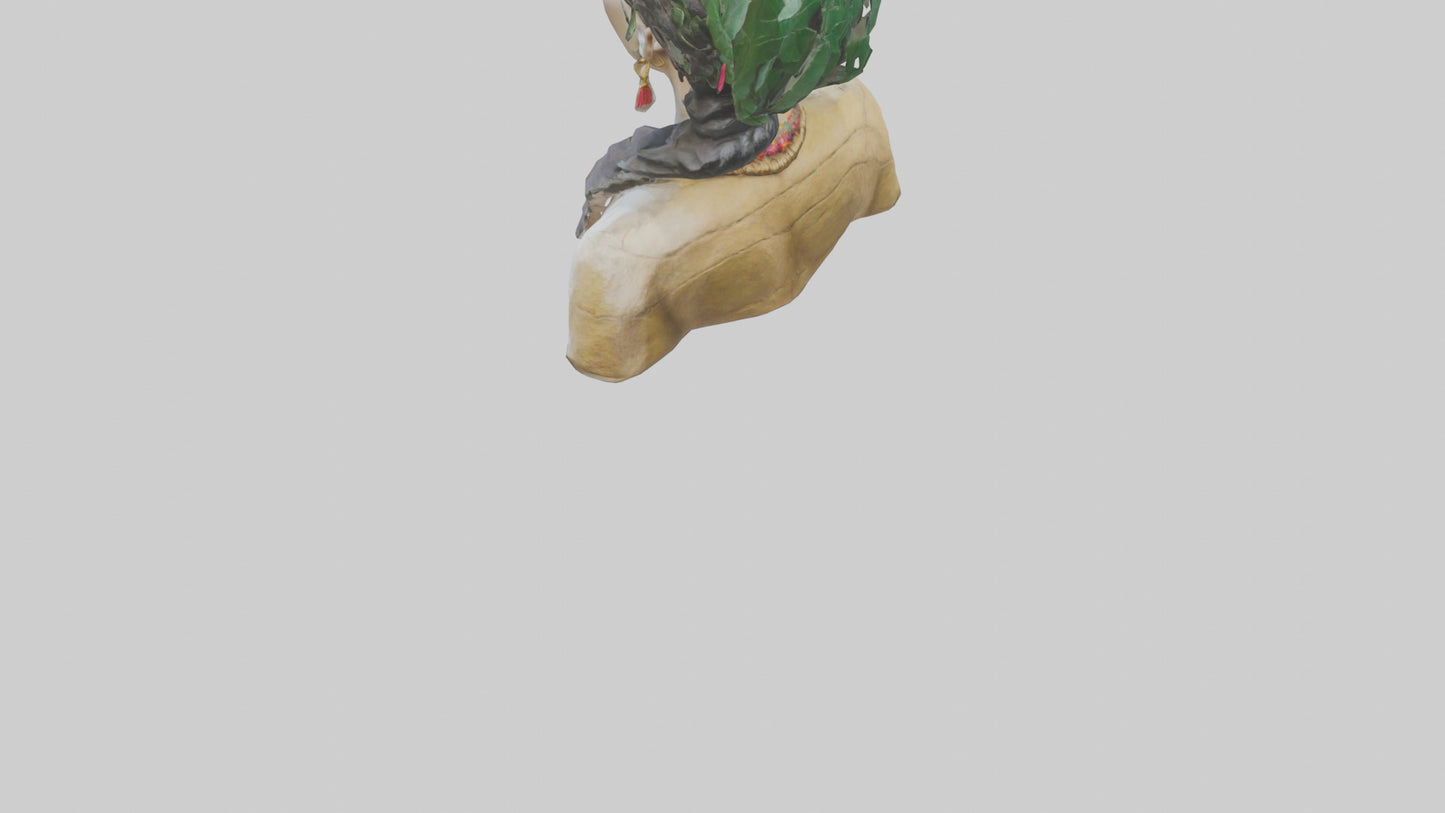 Frida Kahlo statue model 3D model