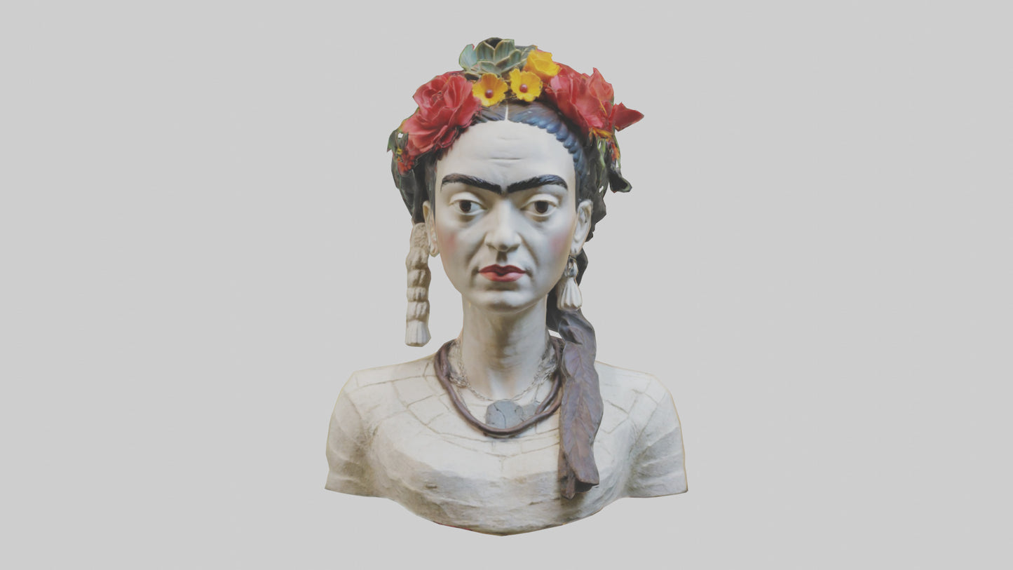 Frida Kahlo statue model 3D model