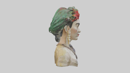 Frida Kahlo statue model 3D model