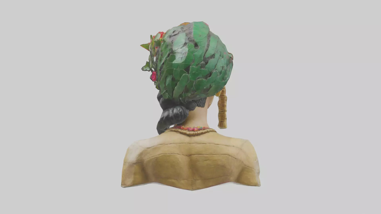 Frida Kahlo statue model 3D model