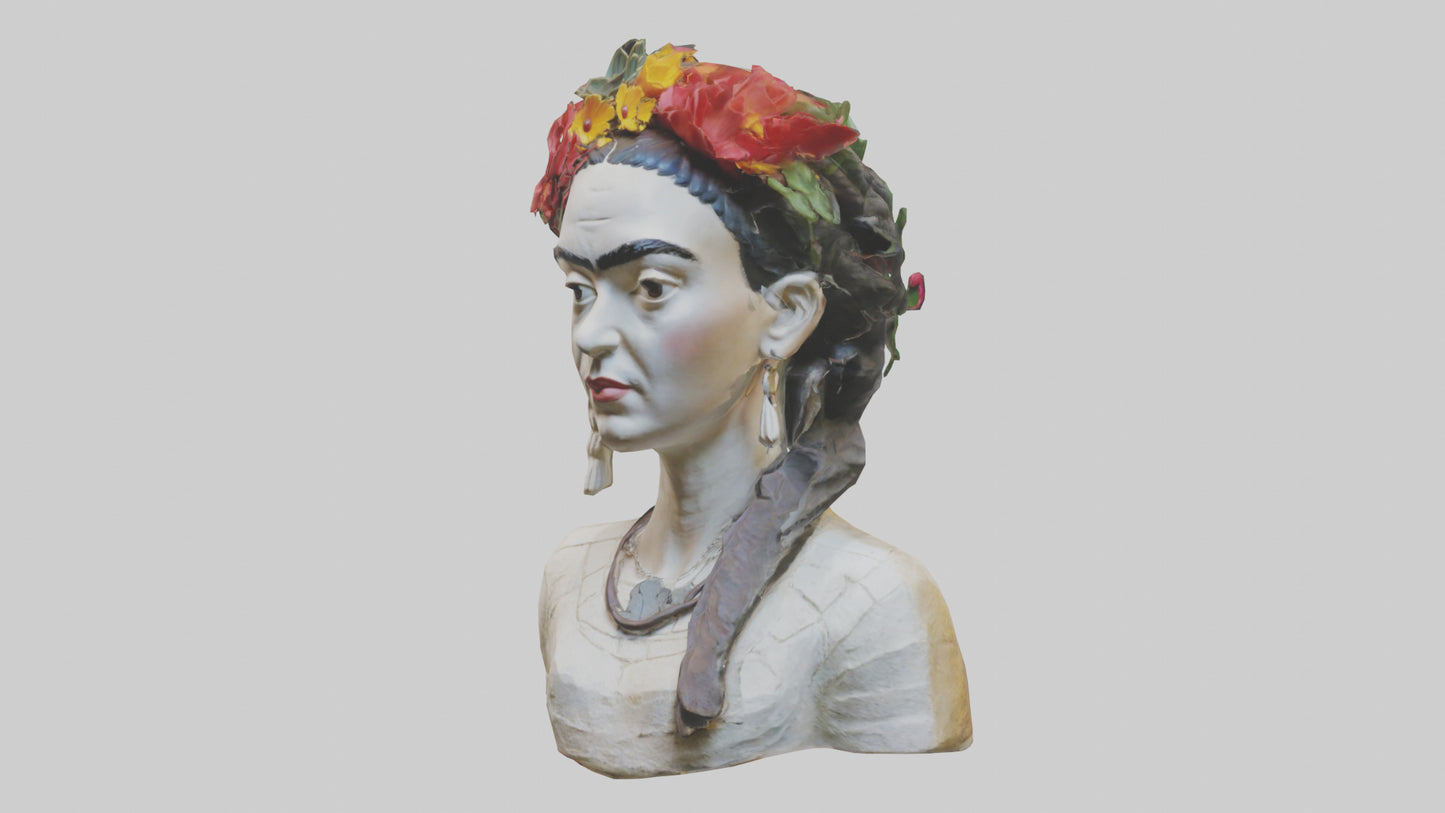Frida Kahlo statue model 3D model