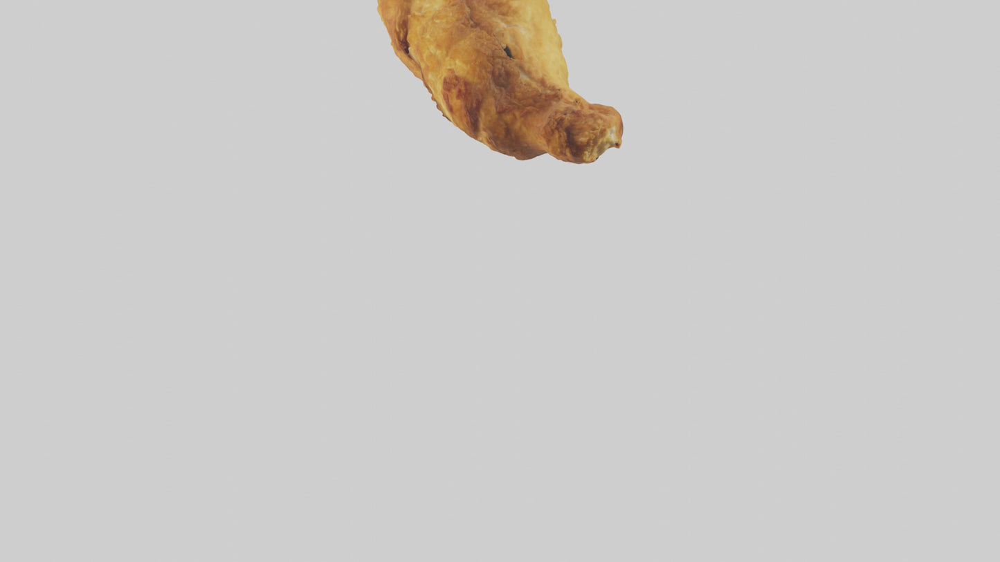 3D model Fried chicken model VR / AR / low-poly