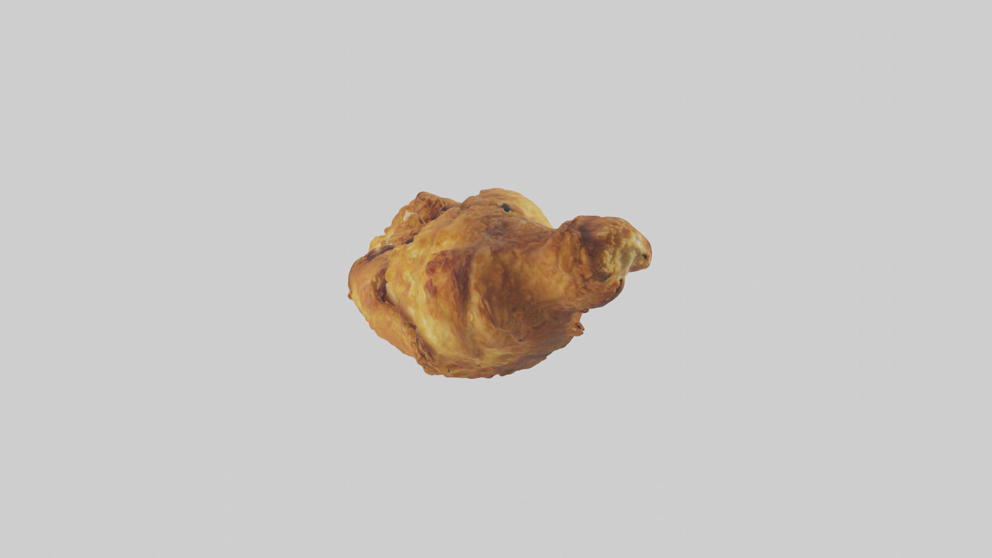 3D model Fried chicken model VR / AR / low-poly