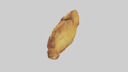 3D model Fried chicken model VR / AR / low-poly