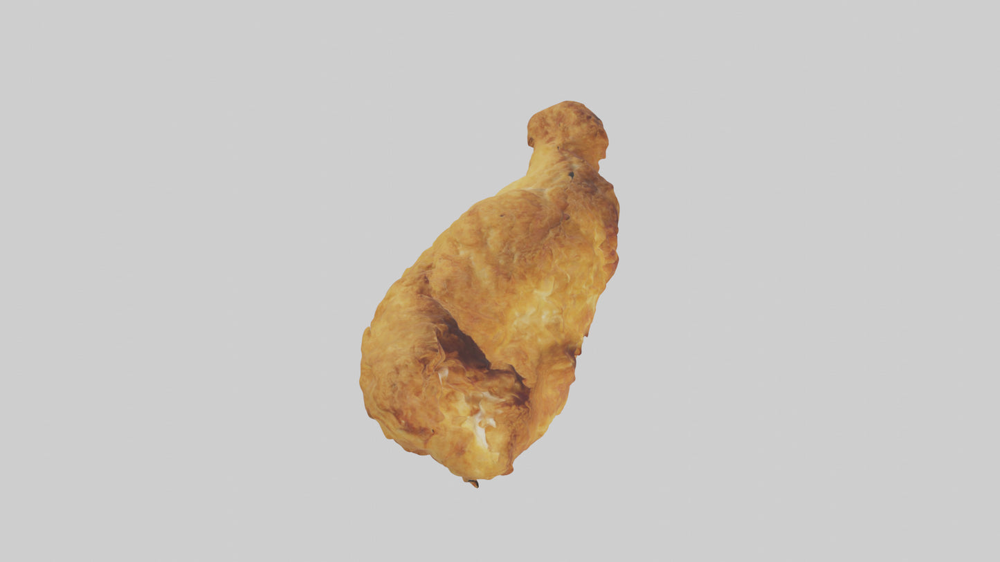 3D model Fried chicken model VR / AR / low-poly
