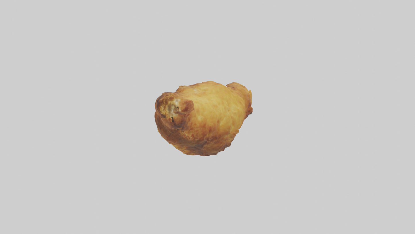 3D model Fried chicken model VR / AR / low-poly