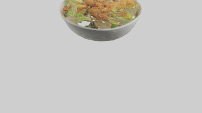 Fried chicken salad model 3D model
