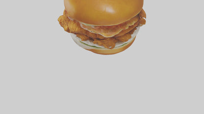 Fried chicken sandwich model 3D model