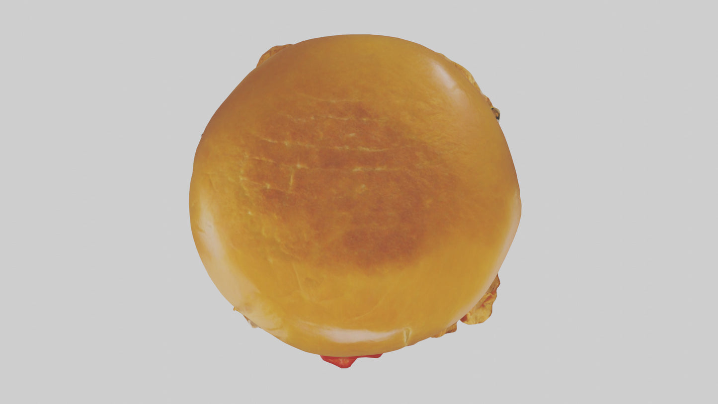 Fried chicken sandwich model 3D model