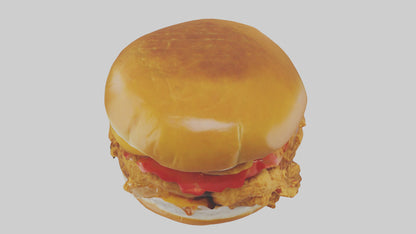 Fried chicken sandwich model 3D model