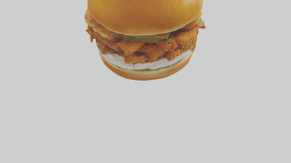 Fried chicken sandwich model 3D model