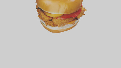 Fried chicken sandwich model 3D model