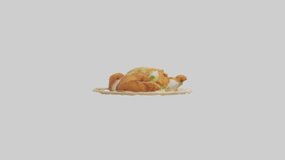 Fried chicken wrap model 3D model