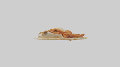 Fried chicken wrap model 3D model