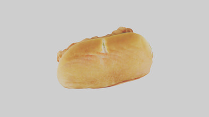 Fried shrimp sandwich model 3D model