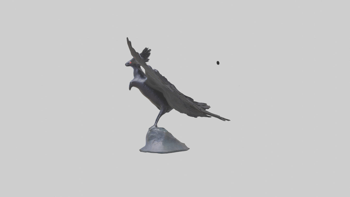Frigatebird statue model 3D model