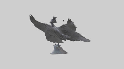 Frigatebird statue model 3D model