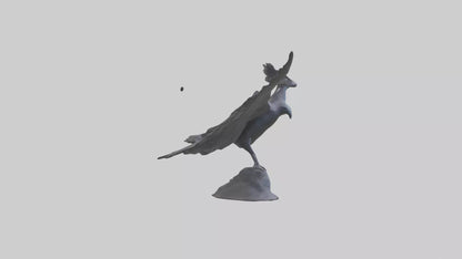 Frigatebird statue model 3D model