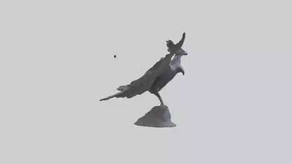 Frigatebird statue model 3D model