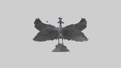 Frigatebird statue model 3D model